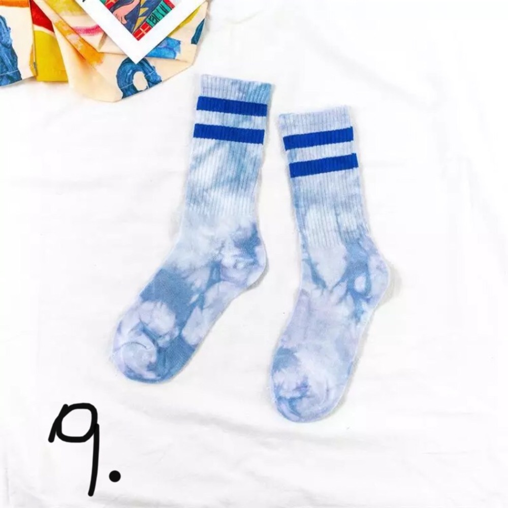Tie dye cotton tube socks (1 pair- pick a color) - Picture 12 of 16